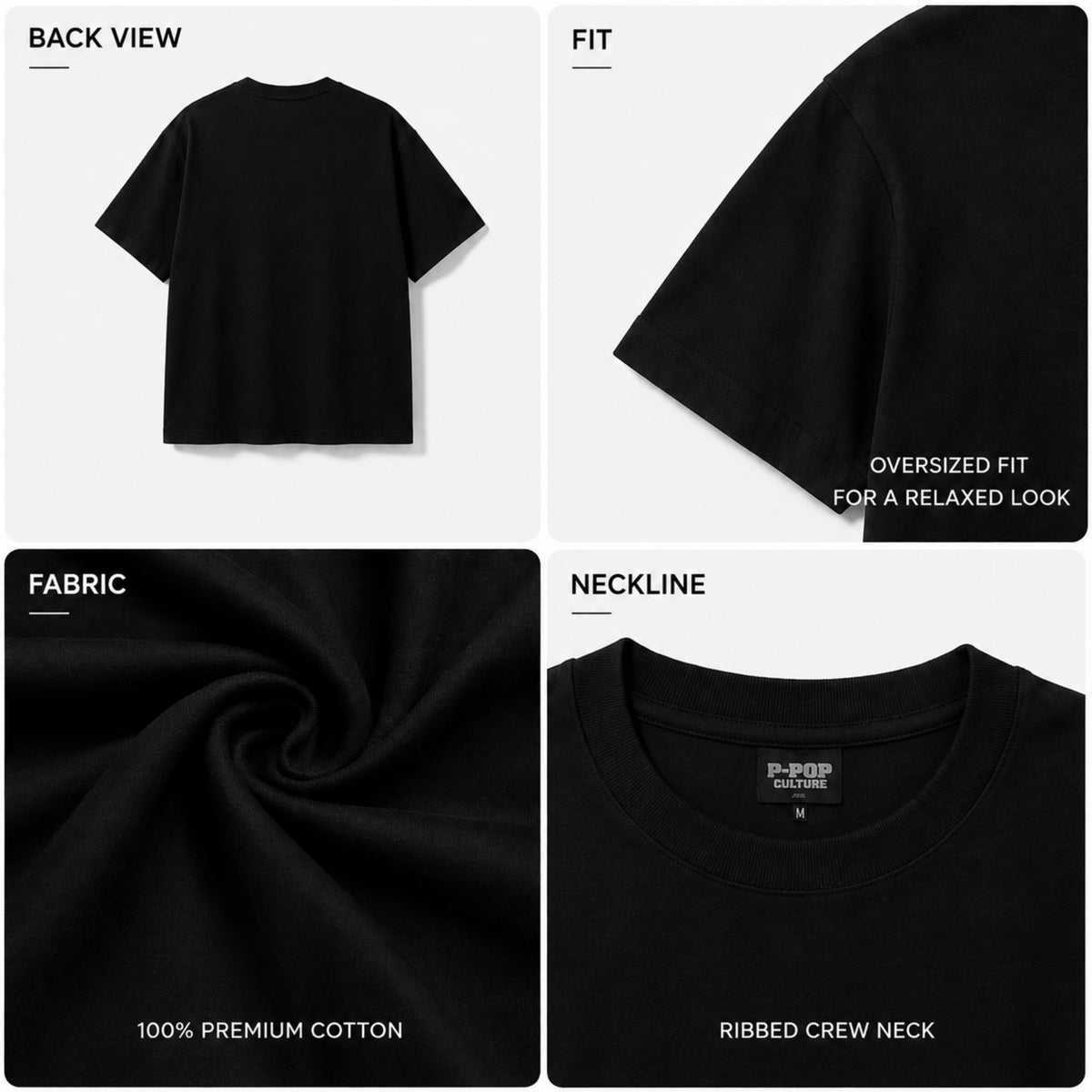P-POP Culture Oversized Tee