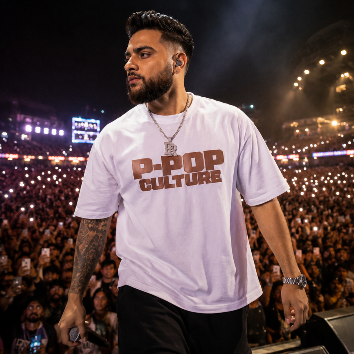 P-POP Culture Oversized Tee