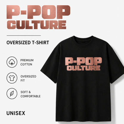 P-POP Culture Oversized Tee