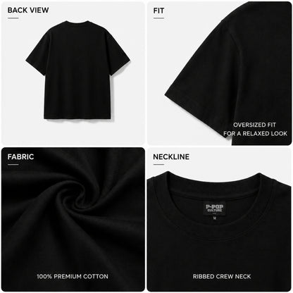P-POP Culture Oversized Tee