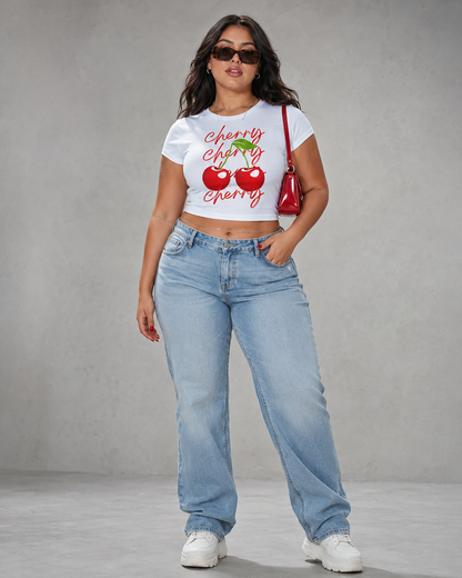 Cherry Crop Top