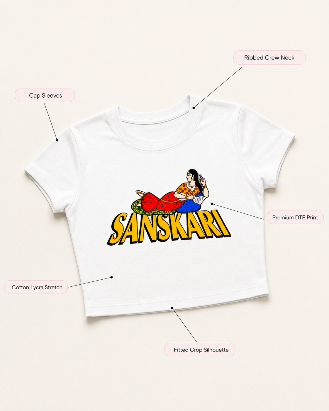 Sanskari Crop Top