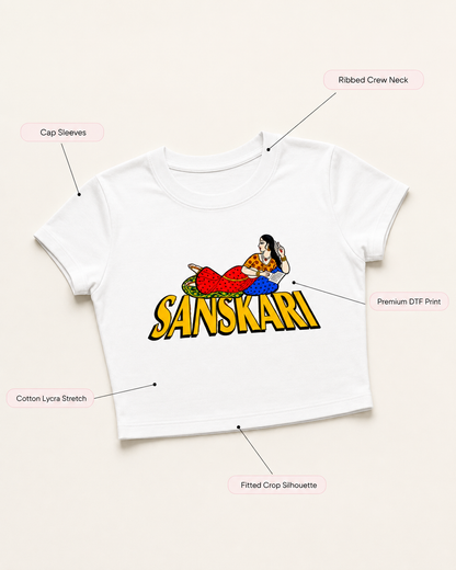 Sanskari Crop Top