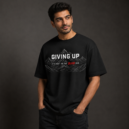 Never Give Up | Oversized Tee