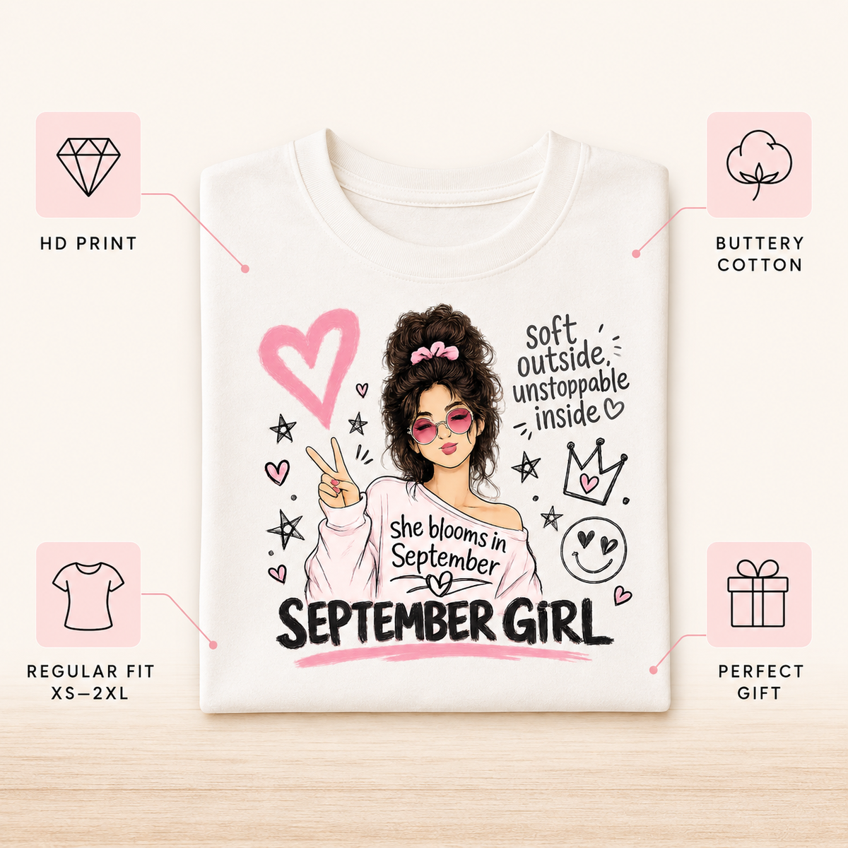 September Girl | Soft & Unstoppable Tshirt