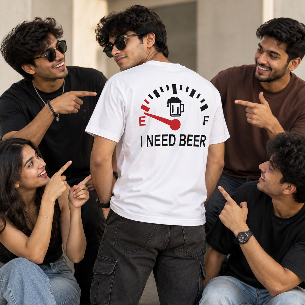 Beer O Meter | Regular Fit T-Shirt