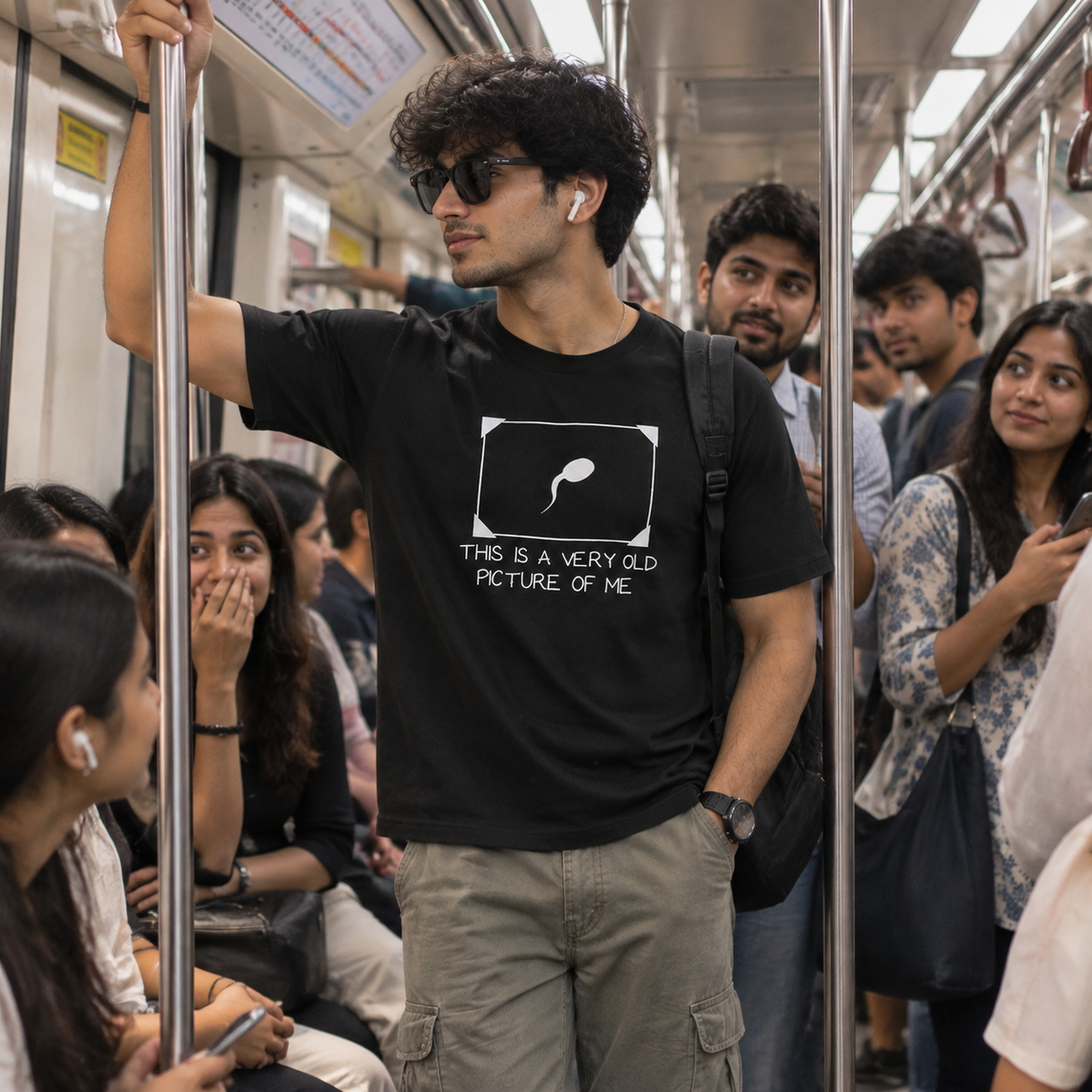 Casual styling shot of the tee
