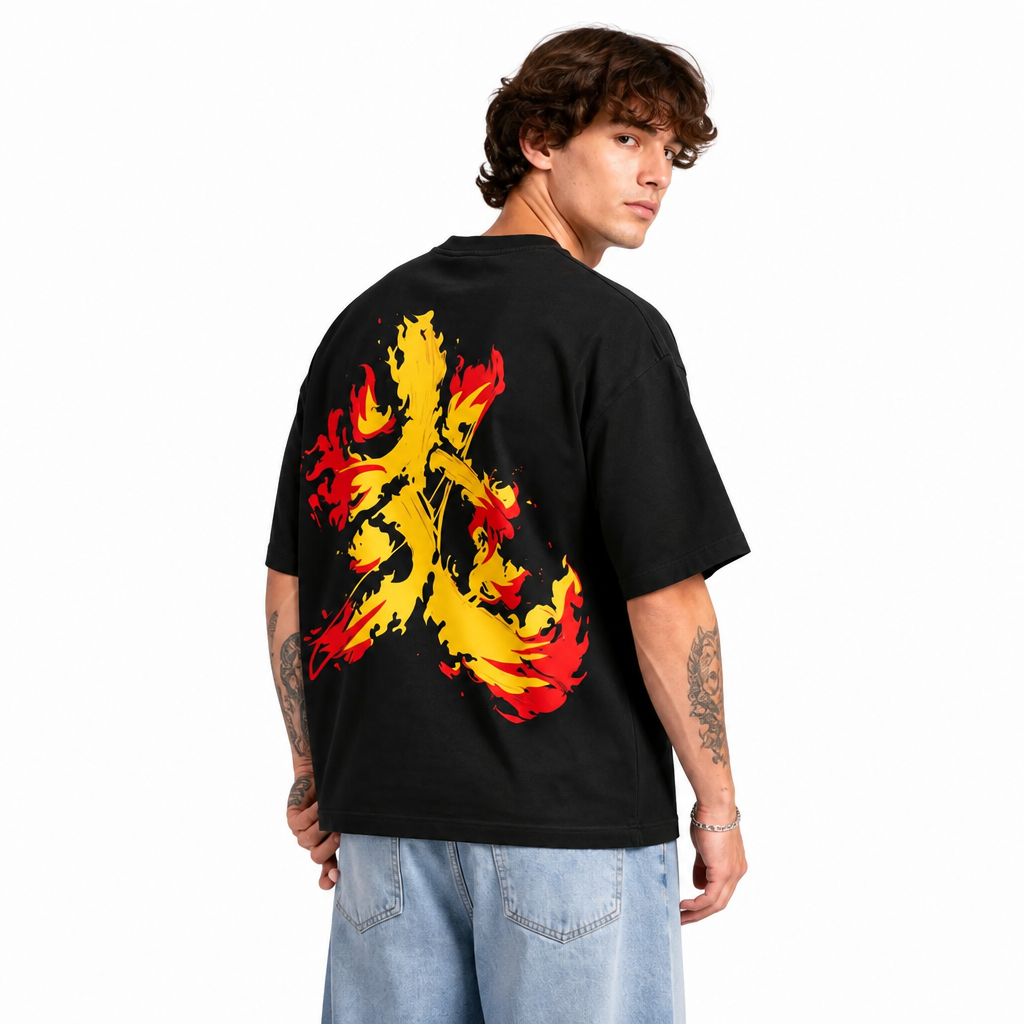 Flame Oversized T-Shirt