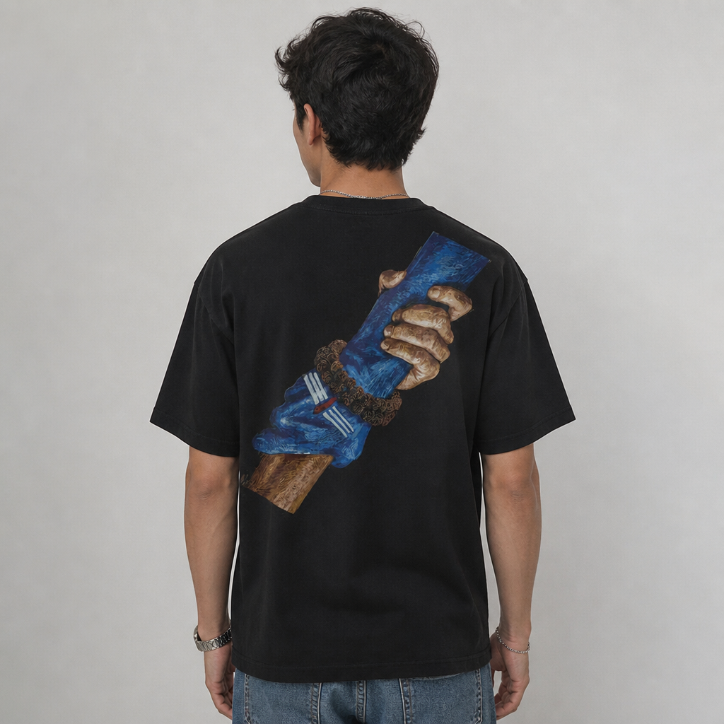Shiva Holding Hand Oversized Tee