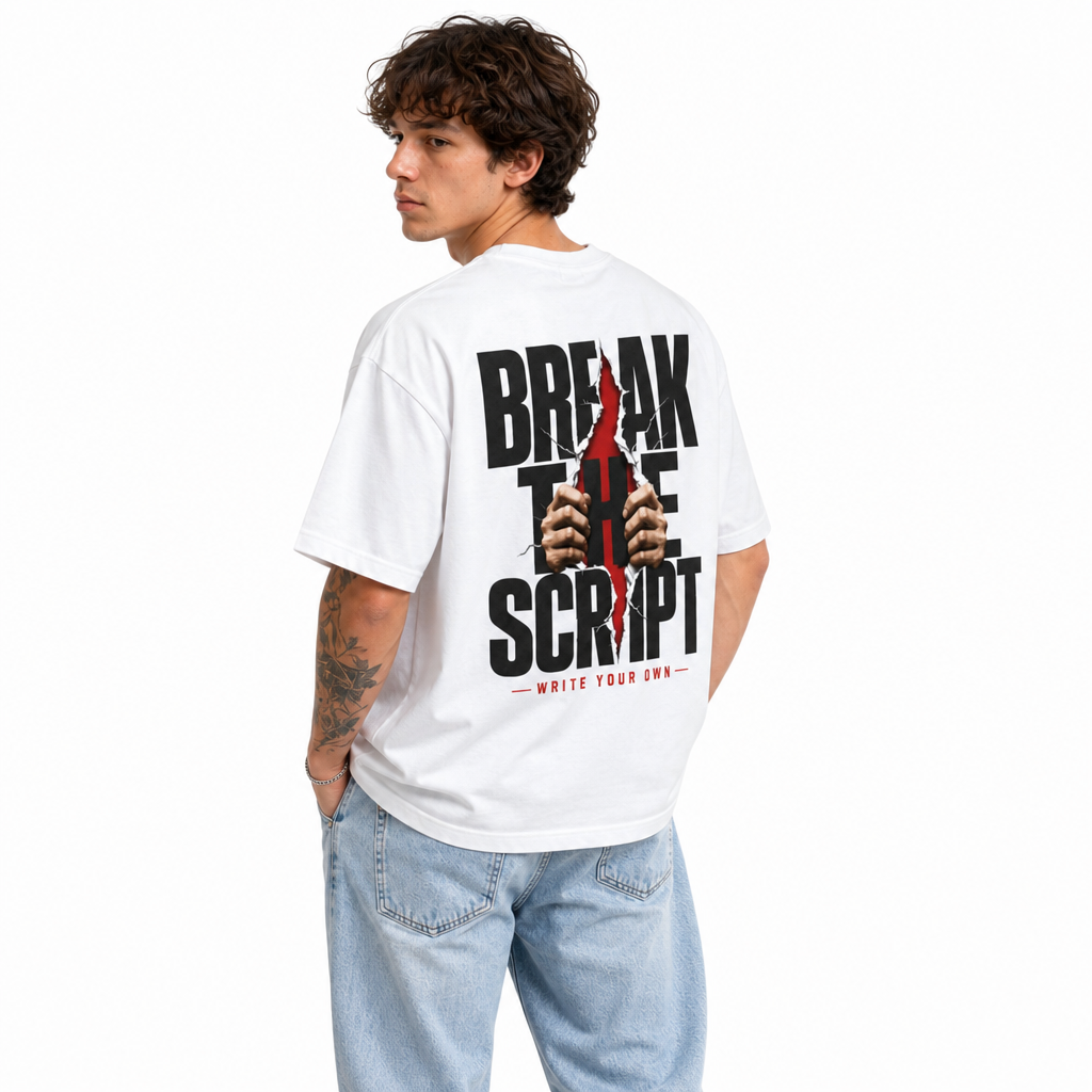 Break Script Oversized T-Shirt