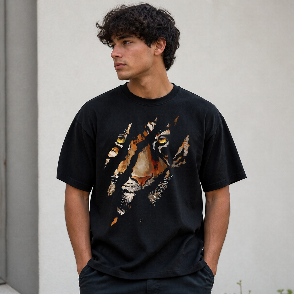 No Fear Tiger | Oversized Tee