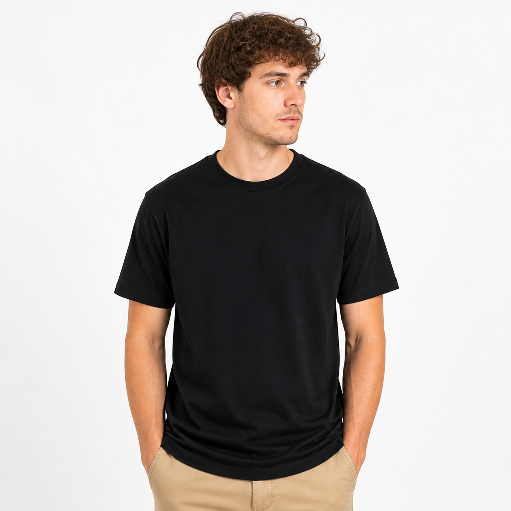 Beer-O-Meter tee styled on model