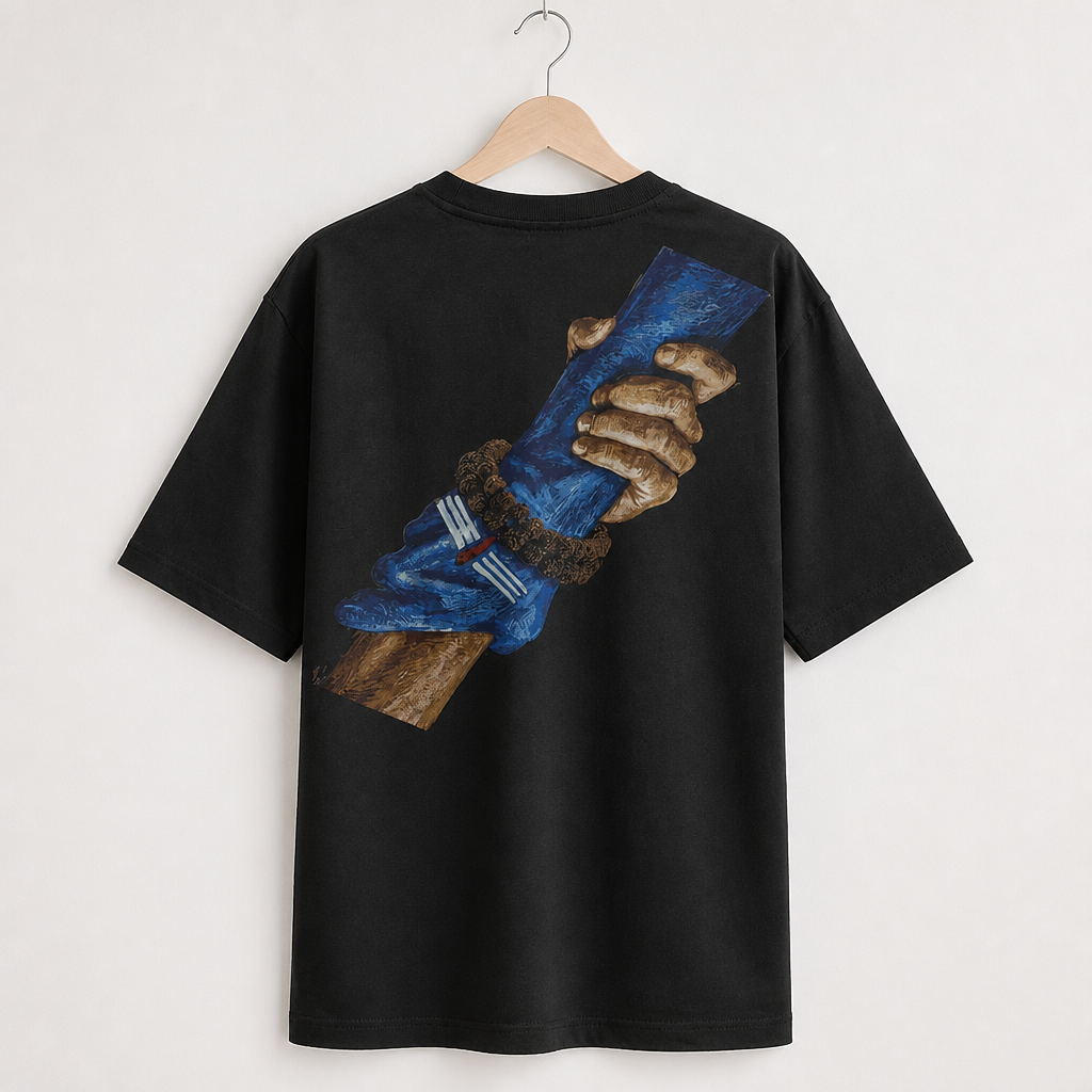 Shiva Holding Hand Oversized Tee