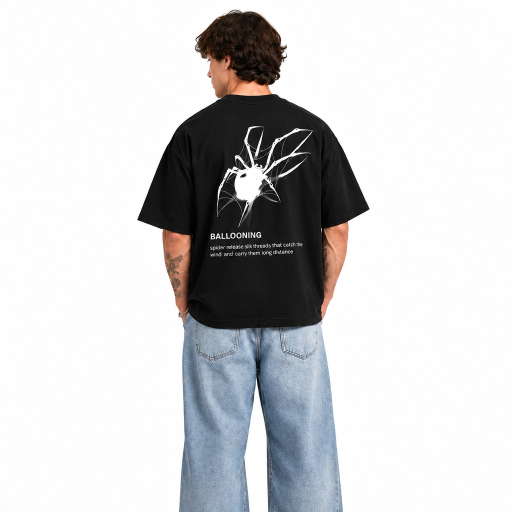 Spider Web Oversized T-Shirt