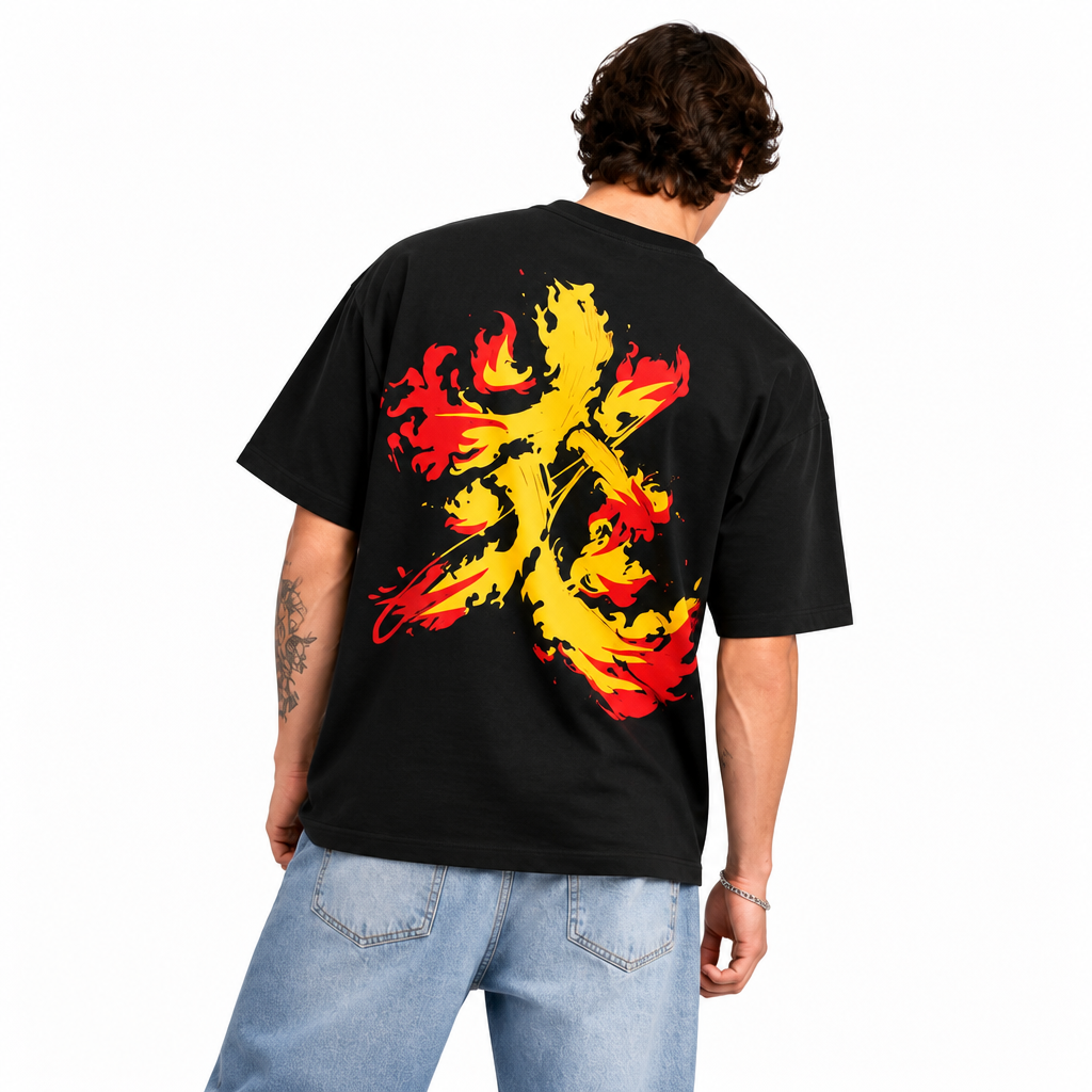 Flame Oversized T-Shirt