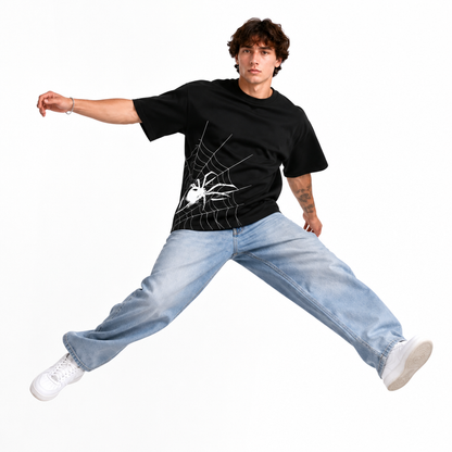 Spider Web Oversized T-Shirt