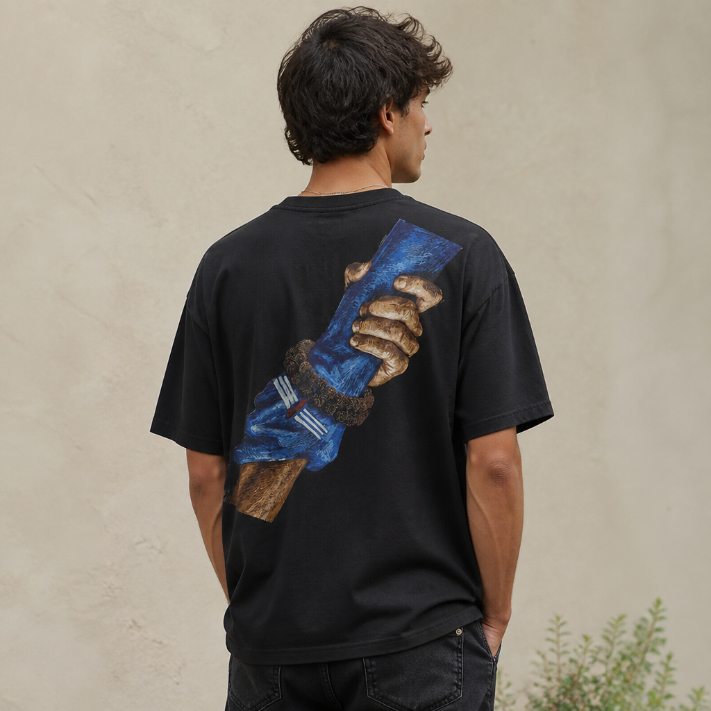 Shiva Holding Hand Oversized Tee